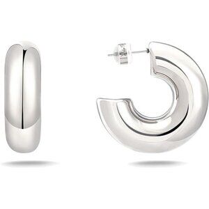 Silver Plated Small Gold Hoop Earrings for Women Trendy